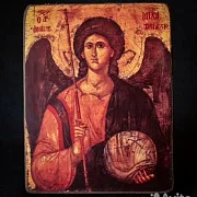 Икона "Архангел Михаил " 15*12 см — оригинальный подарок — фотография 4