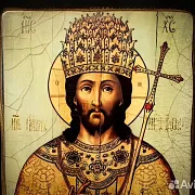 Икона "Христос - Великий Архиерей " — оригинальный подарок — фотография 6