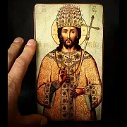 Икона "Христос - Великий Архиерей " — оригинальный подарок — фотография 1