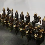 Каменные шахматы из змеевика и долерита — красивый подарок — фотография 4