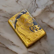 В подарок: Зажигалка Zippo с гравировкой "Пантера" №2 — фотография 1