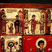 Икона Чудо Георгия о змие (с клеймами) — оригинальный подарок — фотография 3