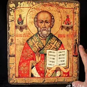 Святой Николай Угодник". Икона — оригинальный подарок — фотография 1