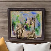 Картина «Вечерняя прогулка. Кисловодск. Замок» на ониксе с подсветкой — оригинальный подарок — фотография 1