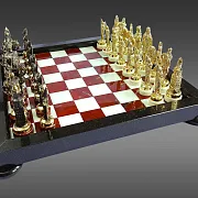Шахматы из яшмы в подарок — фотография 8