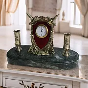 На память: Бронзовые часы «Наградные с мечами с п/п» — фотография 1